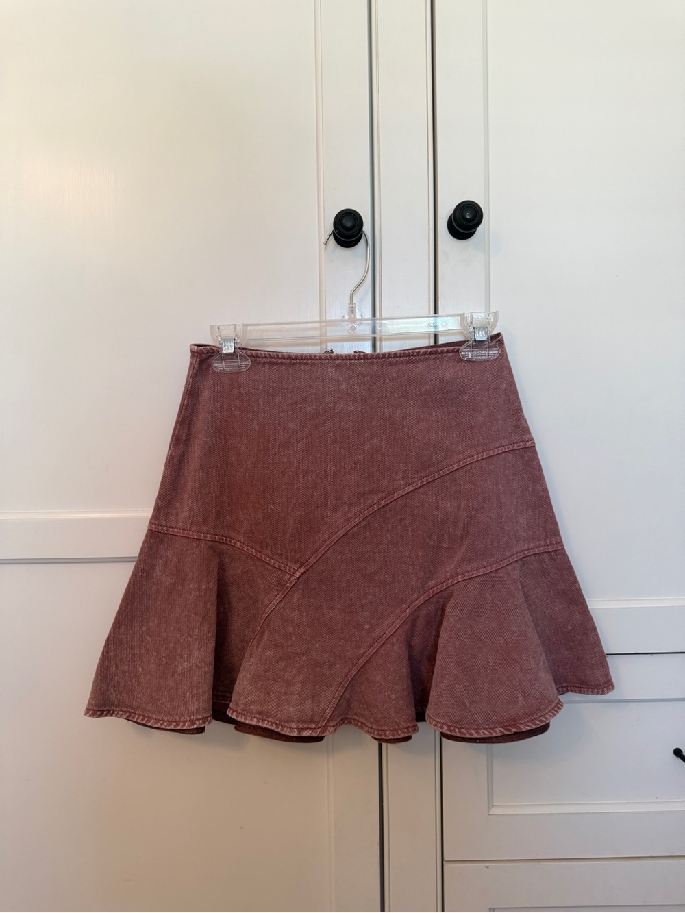 Mustard Seed Washed Rose Circle Skater Skirt